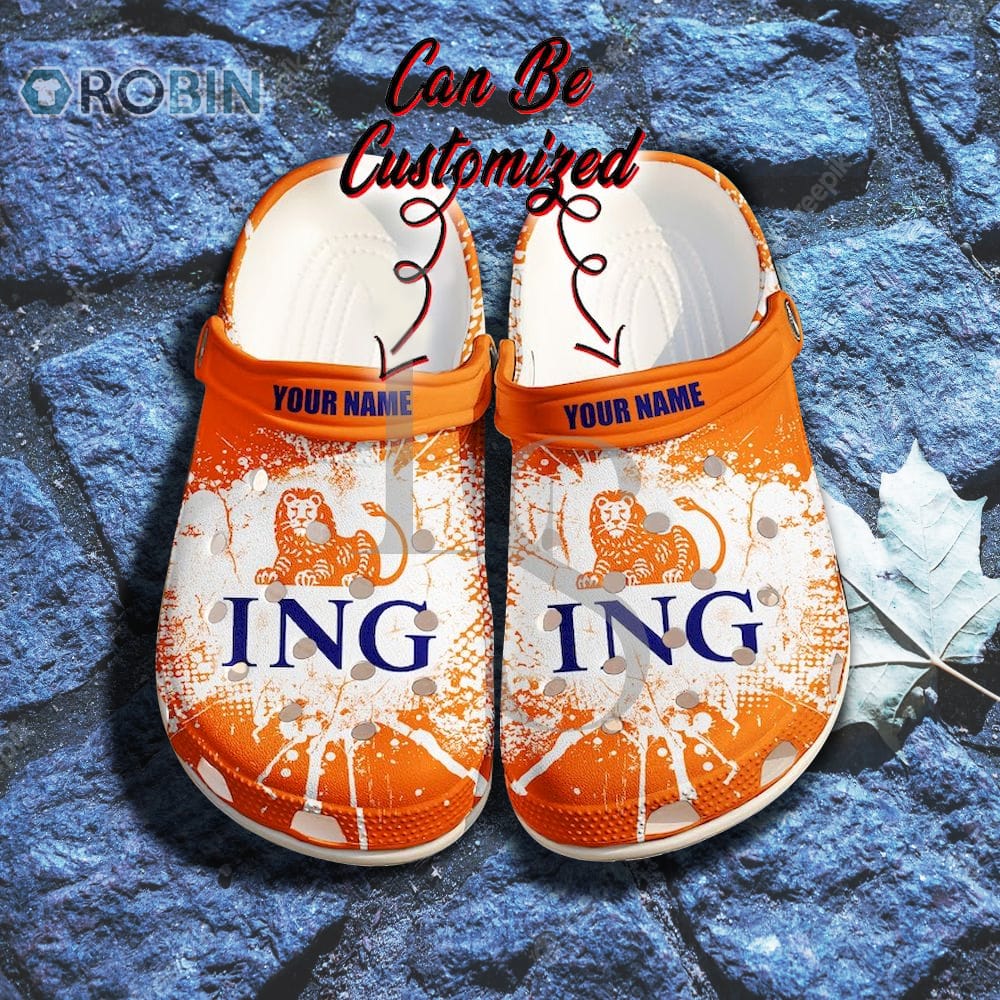 ING Ink Splash Grunge Personalized Crocs