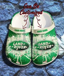 Land Rover Ink Splash Grunge Personalized Crocs Shoes, Gift Crocs Shoes For Men Women