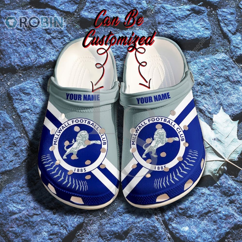 Millwall FC Custom Name Crocband Crocs Shoes