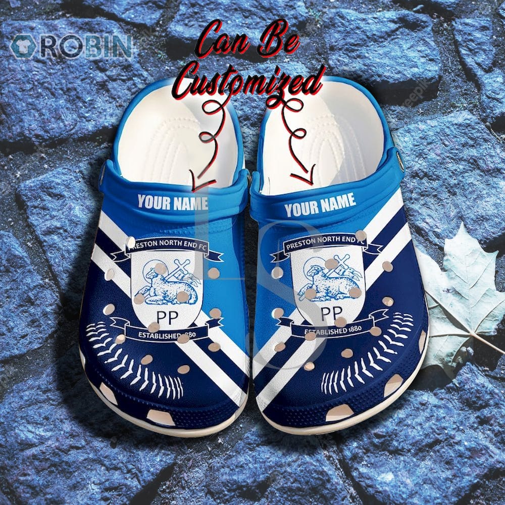 Preston North End Custom Name Crocband Crocs Shoes