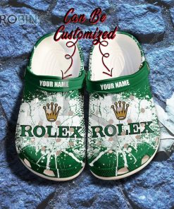 Rolex Ink Splash Grunge Personalized Crocs Shoes