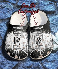 Rolls Royce Ink Splash Grunge Classic Crocs