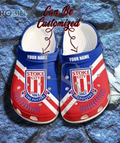 Stoke City FC Custom Name Crocband Crocs Stoke City FC Custom Name Crocband Crocs