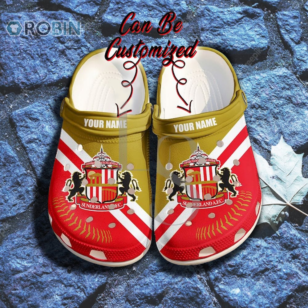 Sunderland FC Custom Name Crocband Crocs