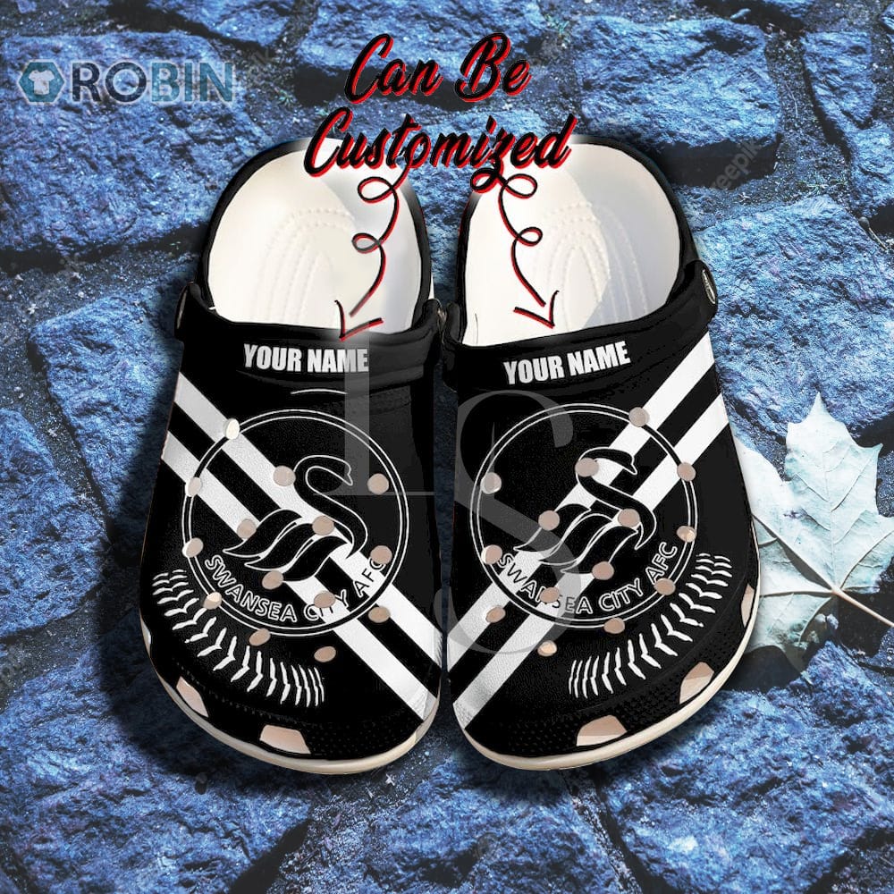 Swansea City FC Custom Name Crocband Crocs