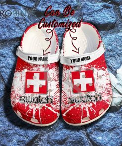 Swatch Ink Splash Grunge Personalized Crocs Shoes