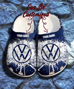 Volkswagen Ink Splash Grunge Pattern Crocs Shoes