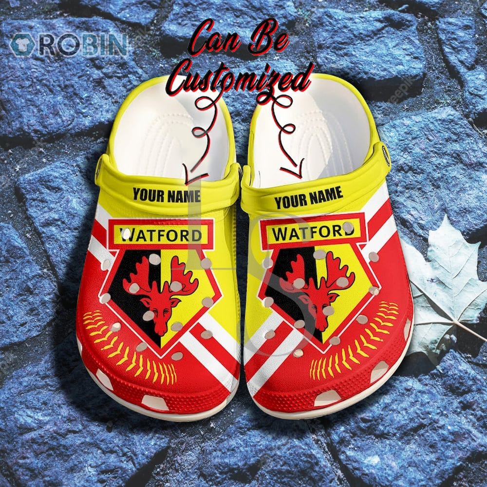Watford FC Custom Name Crocband Crocs Shoes