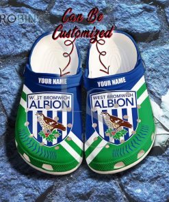 West Bromwich Baseball Custom Name Crocband Crocs Shoes, Gift Crocs Shoes For Men Women