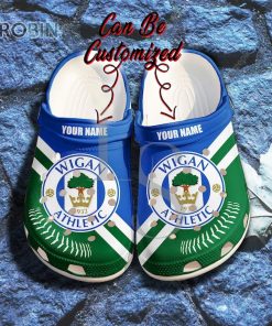 Wigan Athletic Ink Splash Grunge Personalized Crocs Shoes
