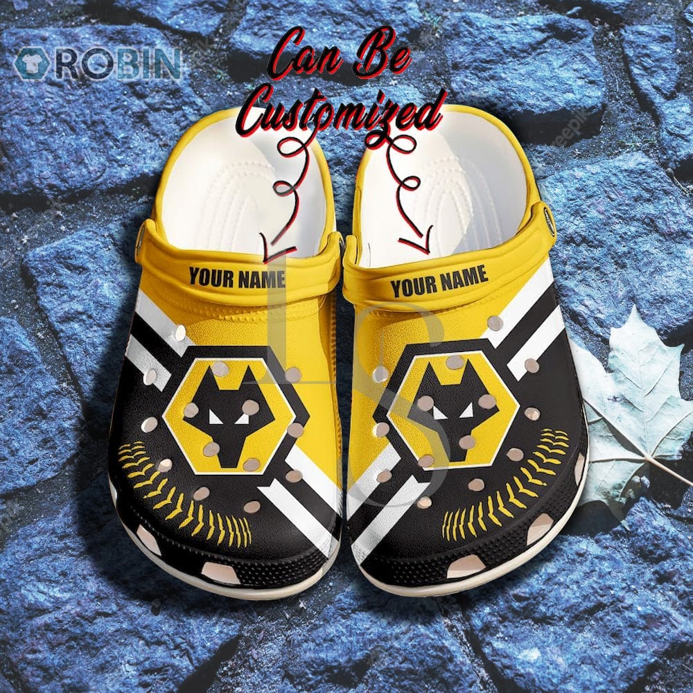 Wolves FC Football Custom Name Crocband Crocs Shoes