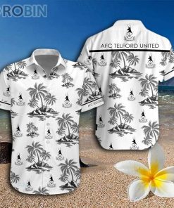 AFC Telford United 3D Hawaiian Shirt And Shorts AFC Telford United 3D Hawaiian Shirt And Shorts