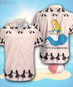 Alice In Wonderland Pink Nude Pattern Disney Hawaiian Shirt Alice In Wonderland Pink Nude Pattern Disney Hawaiian Shirt