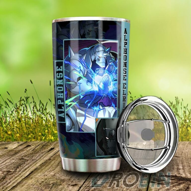 Alphonse Elric Stainless Steel Tumbler Cup Custom Fullmetal Alchemist Anime