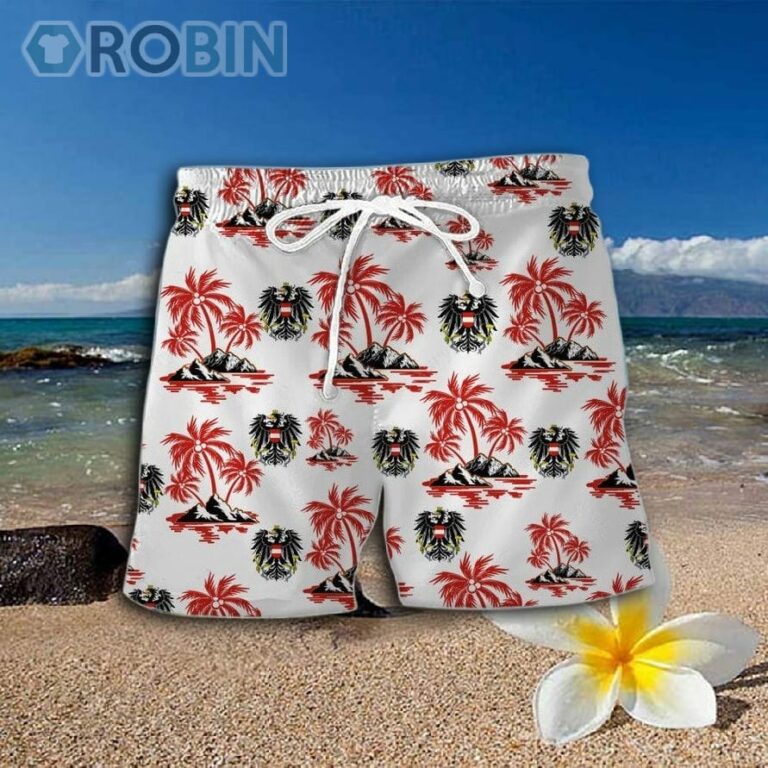 Austria National Football Team Hawaiian Shirt And Shorts