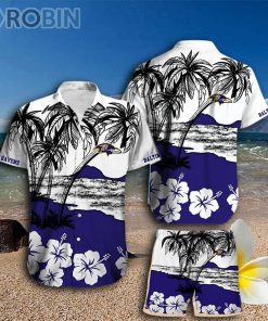 Baltimore Ravens Hawaiian Shirt And Shorts