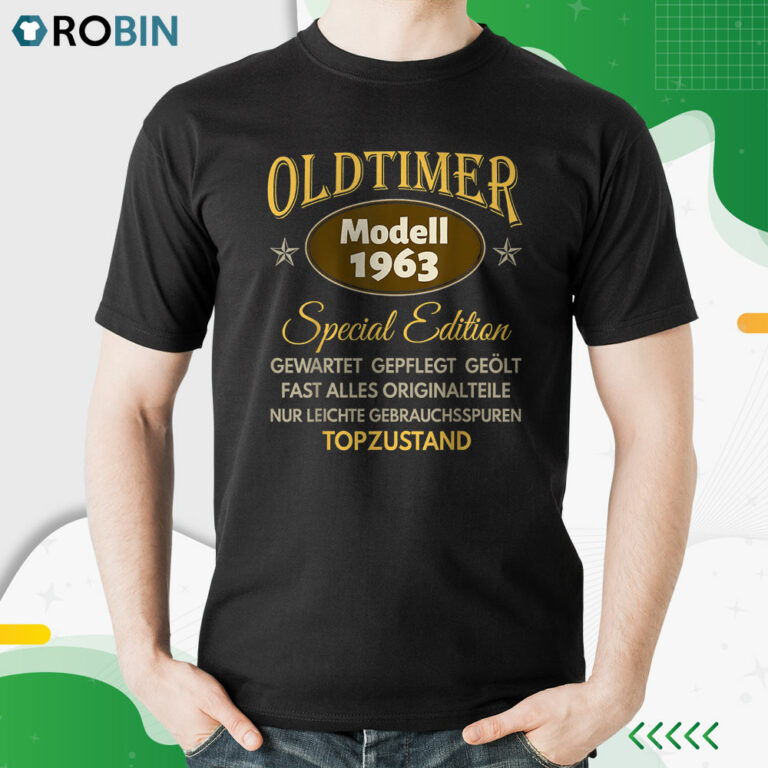 60th Birthday Man Woman 60 Years 1963 Decorative Funny Gift Shirt
