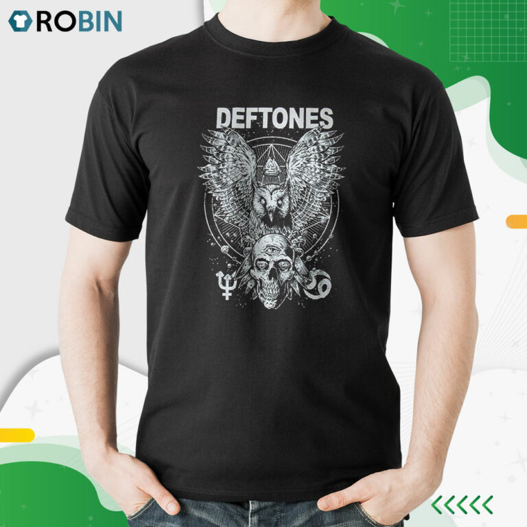 Deftones Owl and Skull Shirt