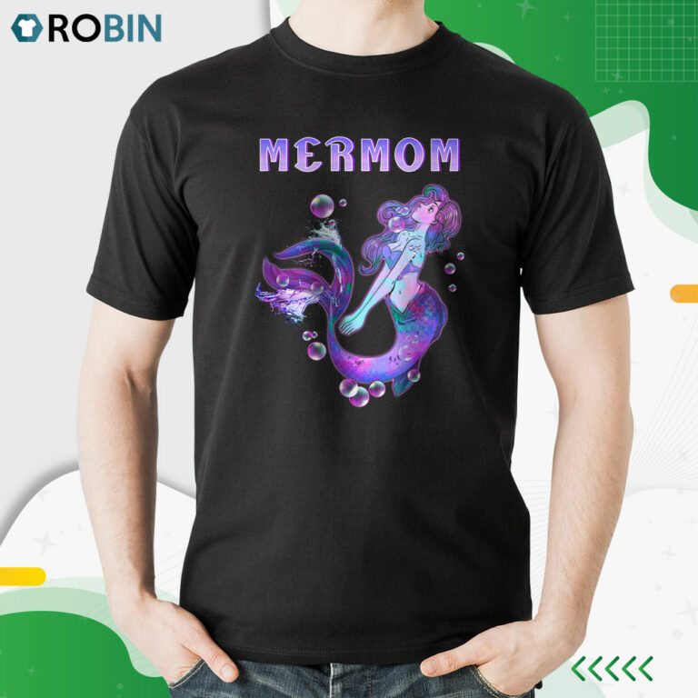 Mermom Mermaid Mom Shirt – Birthday Party Shirt Gift