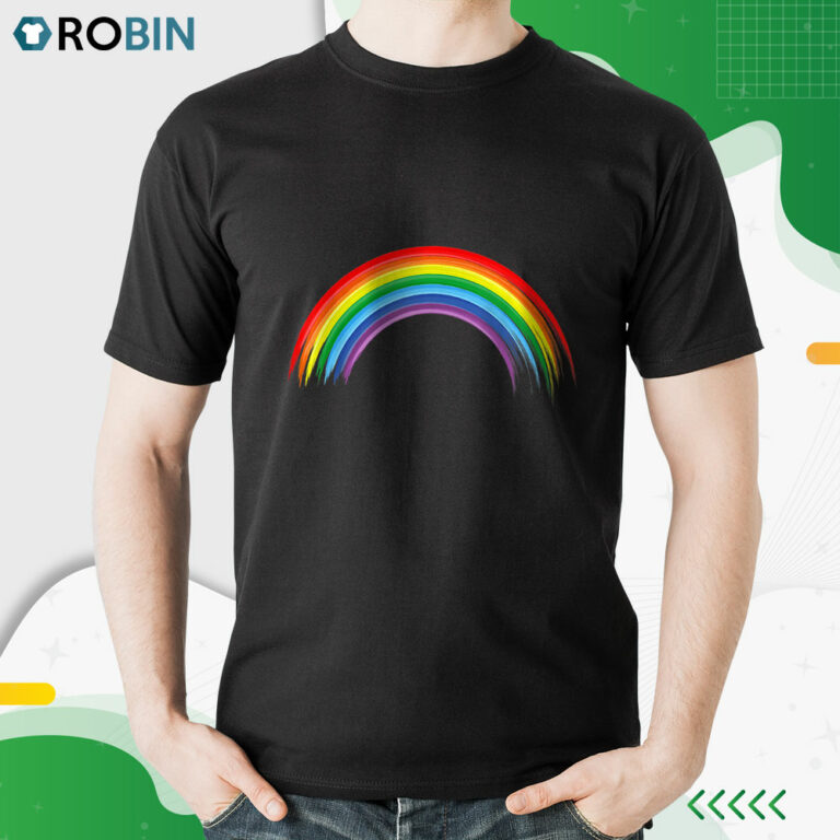 Orgoglio Bandiera Arcobaleno Lgbt Gay Lesbica Maglietta