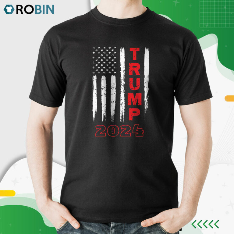 Political Trump 2024 American Flag Shirt