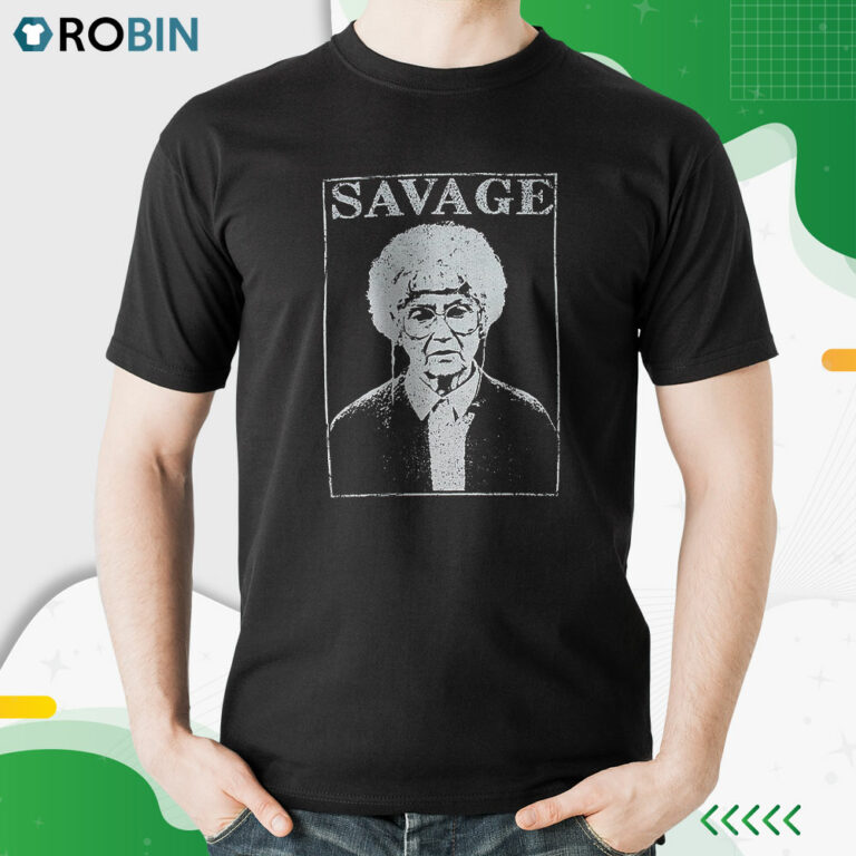 The Golden Girls Sophia Is Savage Distressed Graphic Shirt