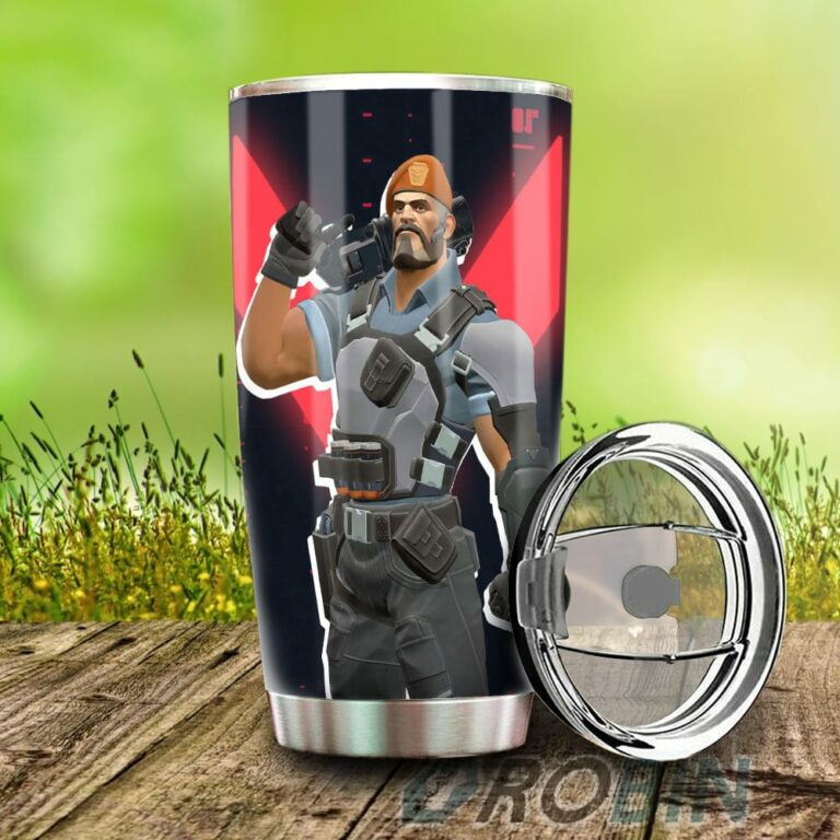 Brimstone Stainless Steel Tumbler Cup Custom Valorant Agent