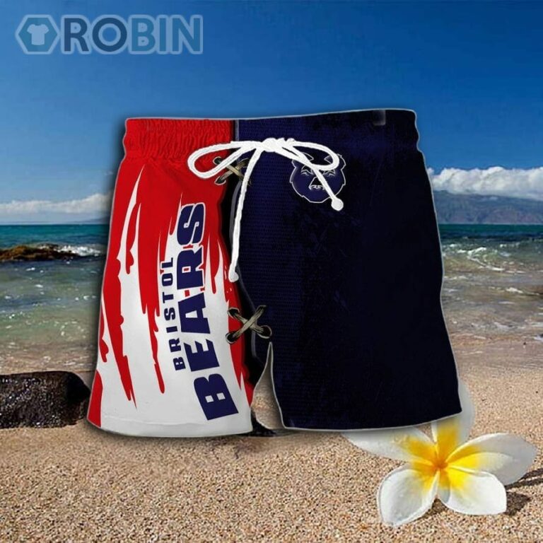 Bristol Bears Pattern Hawaiian Shirt And Shorts