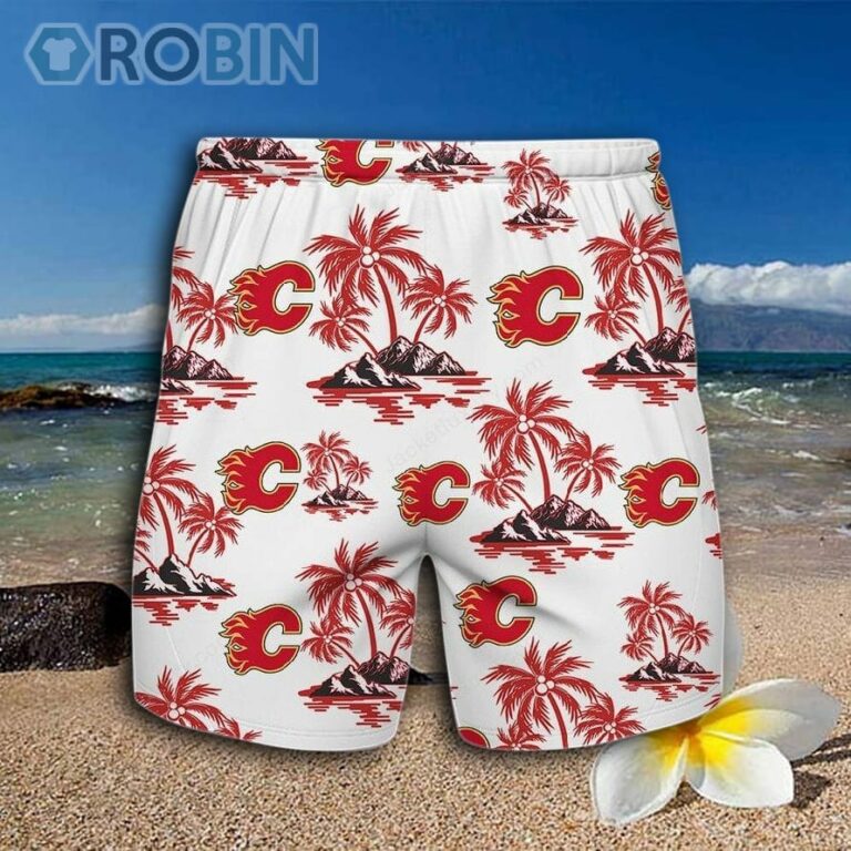 Calgary Flames Hawaiian Shirt And Shorts