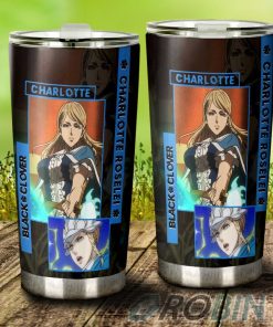 Charlotte Roselei Stainless Steel Tumbler Cup Custom Black Clover Anime