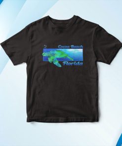 Cocoa Beach Florida Swimming Sea Turtle Shirt