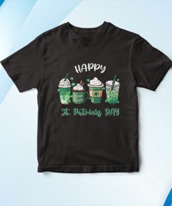 Coffee Lucky Latte Green Irish Shamrock St Patricks Day Shirt