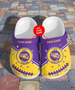 Custom LSU Tigers Football NCAA Crocs Custom LSU Tigers Football NCAA Crocs