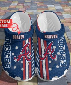 Custom Name Atlanta Braves Crocs