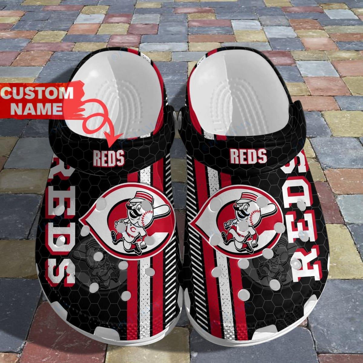 Custom Name Cincinnati Reds Crocs - RobinPlaceFabrics