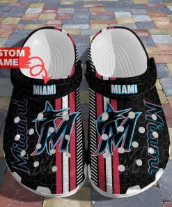 Custom Name Miami Marlins Crocs