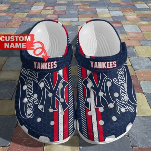 Custom Name New York Yankees Crocs RobinPlaceFabrics