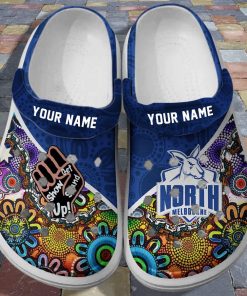 Custom North Melbourne Football Club Crocs Custom North Melbourne Football Club Crocs