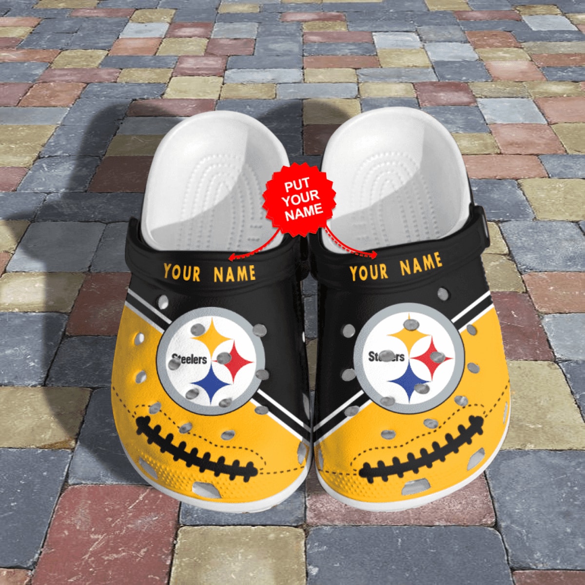 Custom Pittsburgh Steelers NFL Crocs - RobinPlaceFabrics