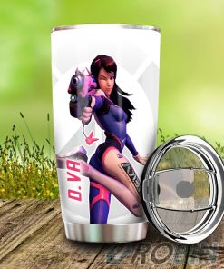 D.Va Stainless Steel Tumbler Cup Custom Overwatch