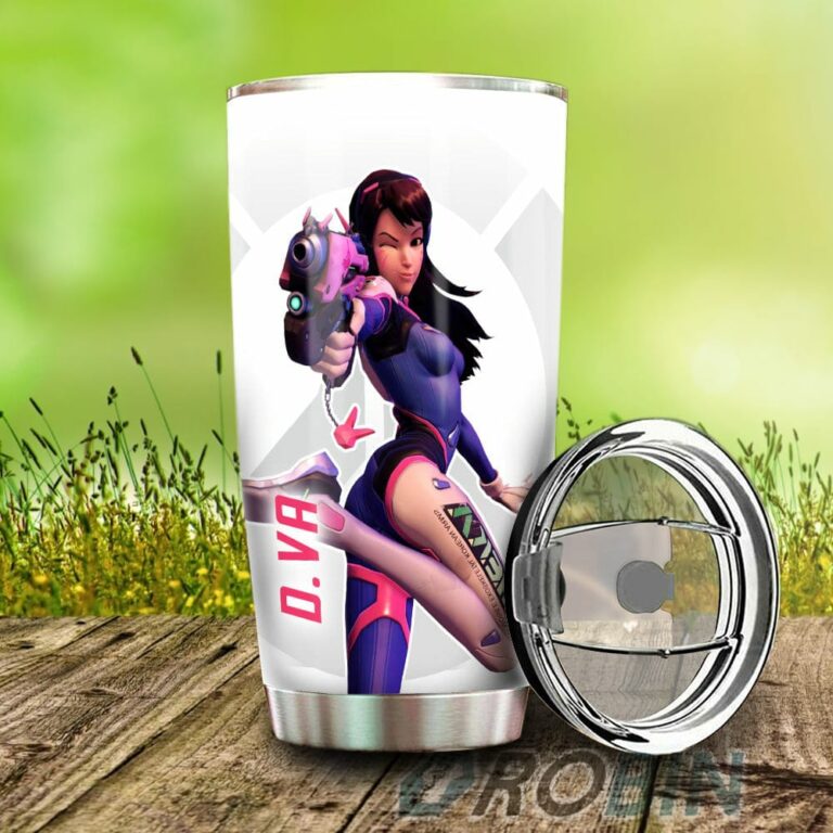 D.Va Stainless Steel Tumbler Cup Custom Overwatch