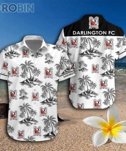 Darlington FC 3D Hawaiian Shirt And Shorts