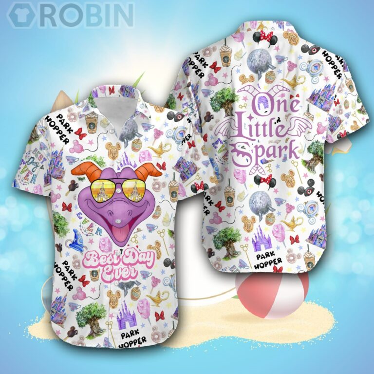 Disney Figment Funny Hawaiian Shirt, Epcot Figment Hawaiian Shirts