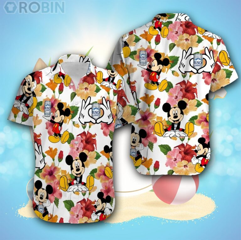 Disney Bush Light Hawaiian Shirt Summer Beach Trip Family Hawaiian Shirt