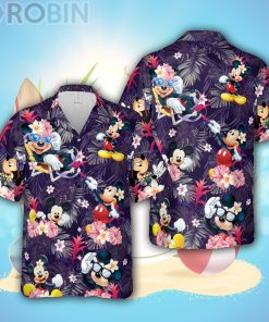 Disney Mickey Mouse Hawaiian Shirt, Aloha Hawaiian Beach Shirt