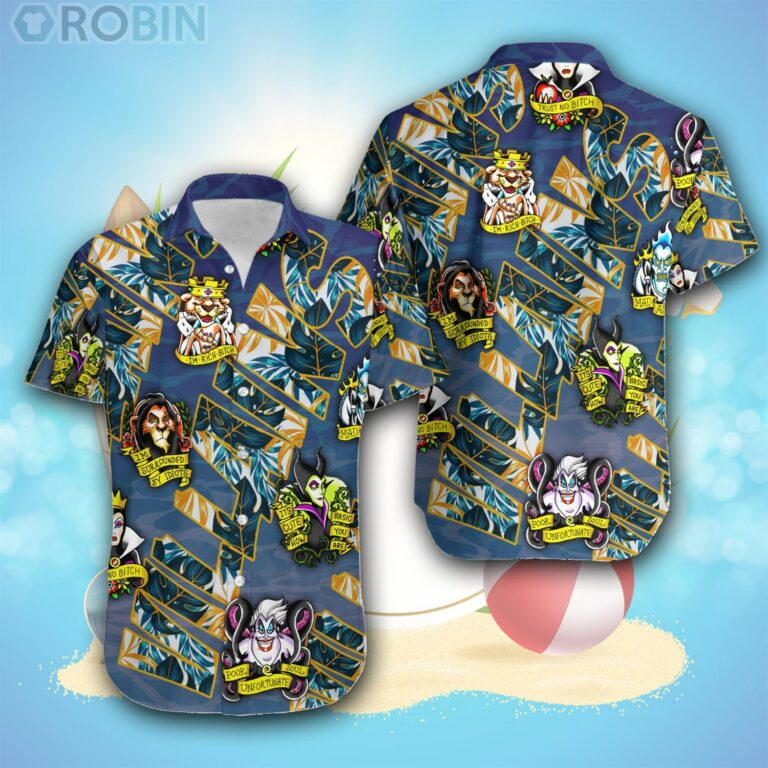 Disney Villains Disney Hawaiian Summer Tropical Hawaiian Shirt