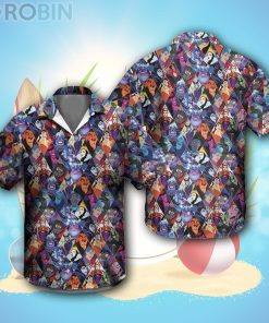 Mickey Mouse Green Orange Red Pattern Disney Hawaiian Shirt