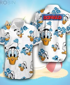Donald Duck Hibiscus Disney Hawaiian Shirt