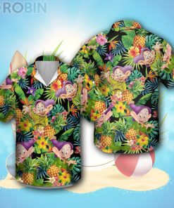 Dopey Dwarf Disney Hawaiian Shirt, Summer Beach Trip Family Hawaiian Shirt