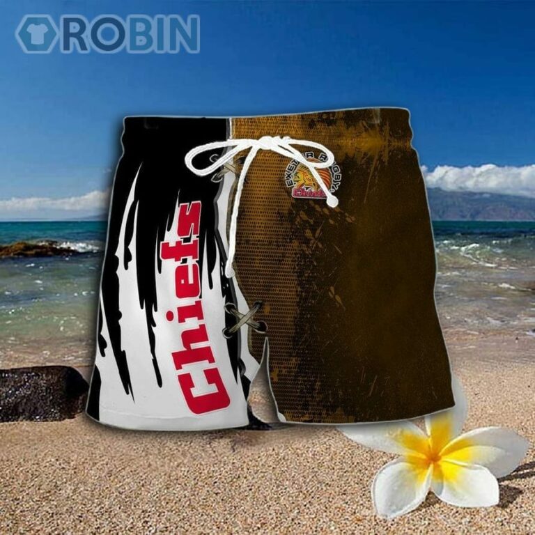 Exeter Chiefs Pattern Hawaiian Shirt And Shorts